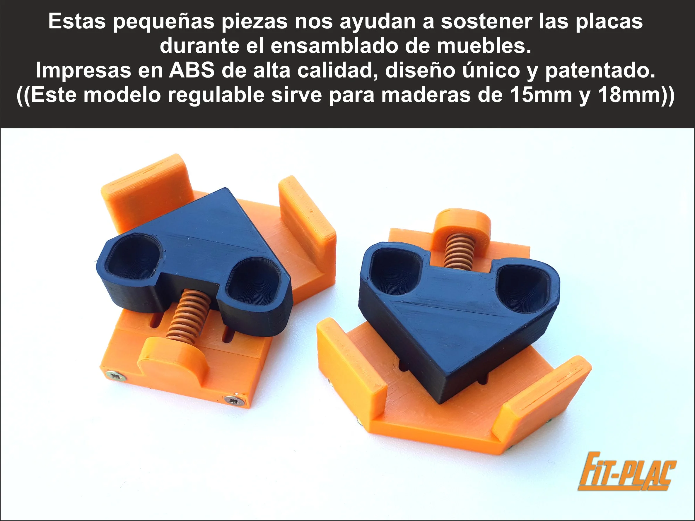 Escuadras Plásticas Para Ensamblado De Muebles Ajustable - Imagen 4