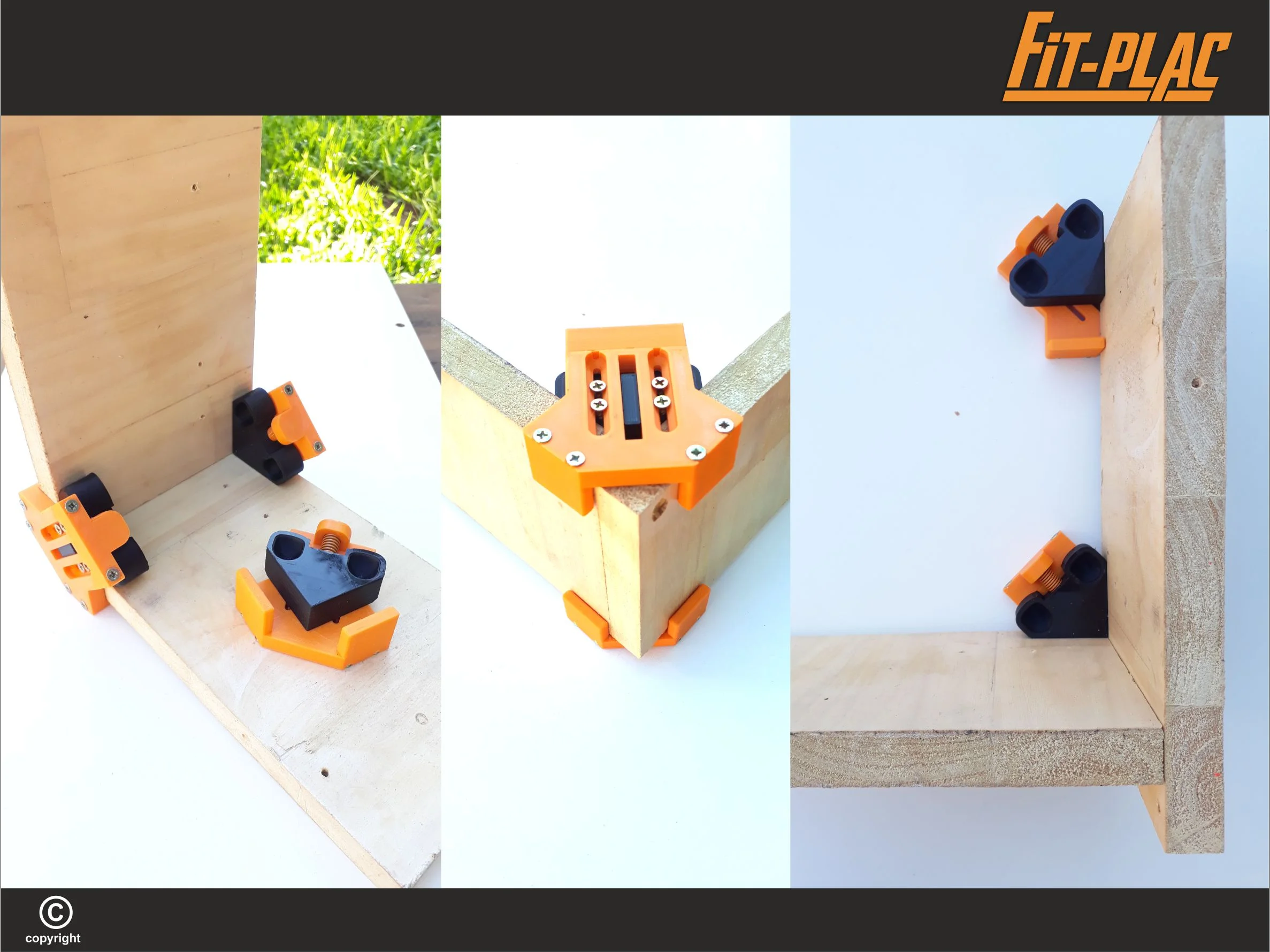 Escuadras Plásticas Para Ensamblado De Muebles Ajustable - Imagen 5