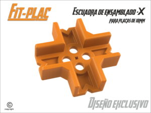 Escuadra Plástica Para Ensamblado De Muebles 18mm En X