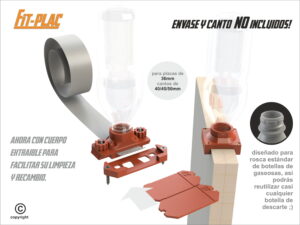 Kit Dosificador De Pegamento Fit- Plac Para Cantos De Pvc 40/45/50mm y placas de 36mm
