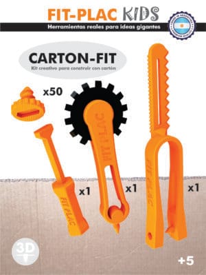 Kit creativo para construir con cartón