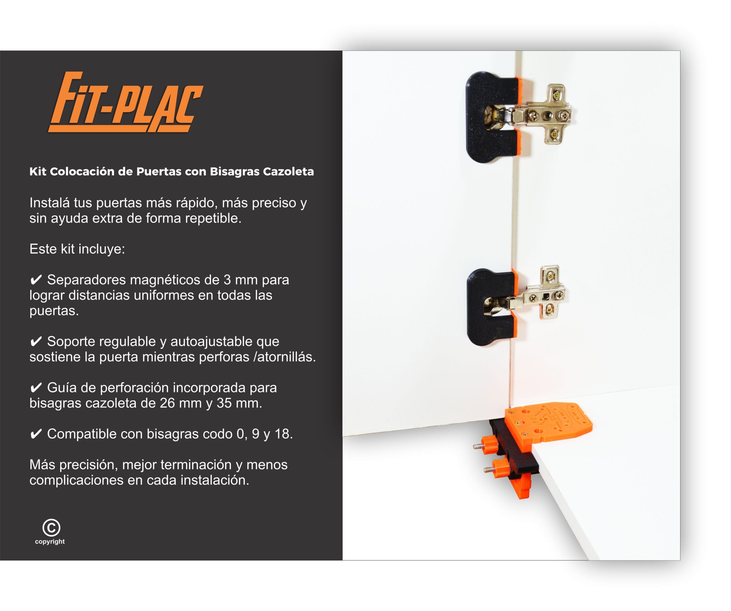 Kit Colocación de Puertas con Bisagras Cazoleta - Imagen 2