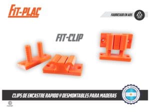 Fit-Clip clips de encastre rápido y desmontables para maderas