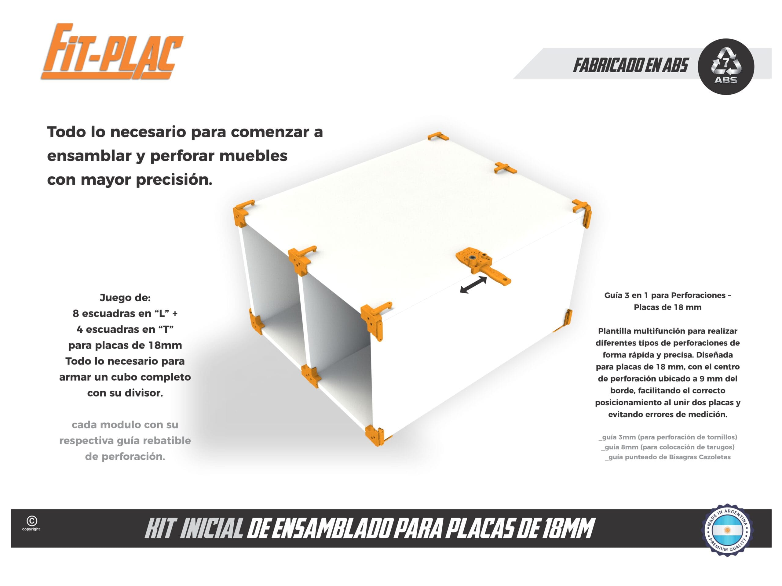 Kit Inicial de Ensamblado para Placas de 18 mm - Imagen 2